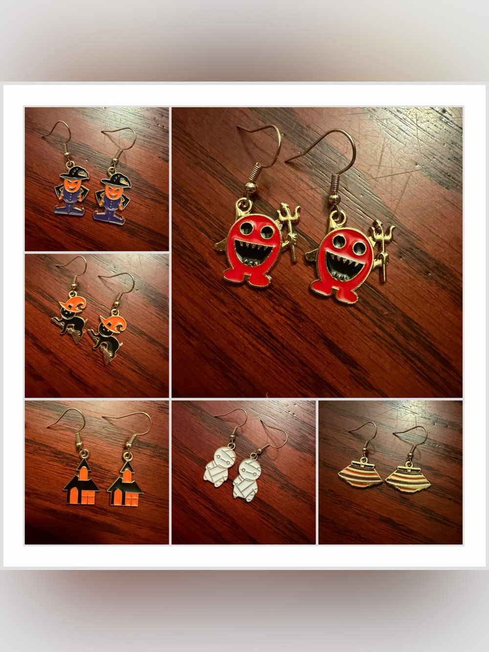 🎃New🎃Halloween Enamel Charm Earrings (2/$10)